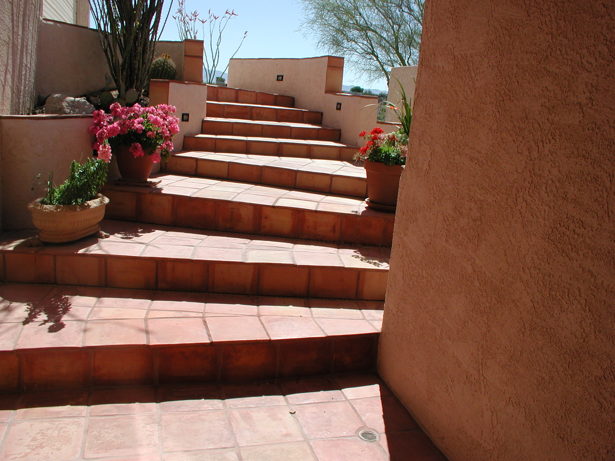 tiled exterior stairs image