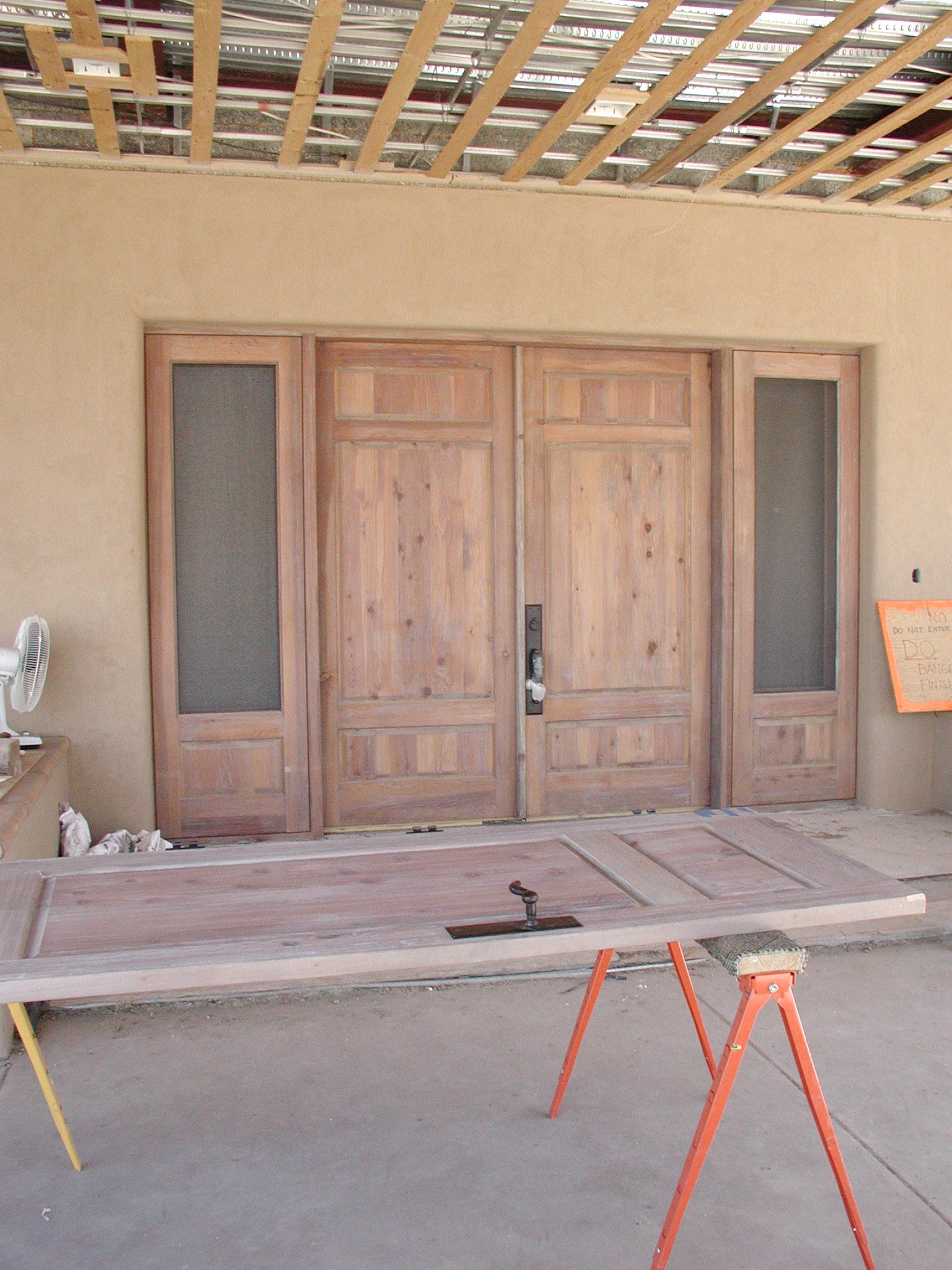 double doors wood home design image